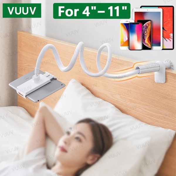 Stands Universel Téléphone Tablet Portet pour ledage Desk Bream Long Bran Berm Blamp Tablet pour iPad Samsung Xiaomi Huawei Tablet Lit