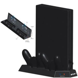 Supports verticaux pour le ventilateur de refroidissement PS4 Pro V2, base de station de charge de contrôleur pour la console PlayStation 4 Pro, le chargeur, le support plus frais