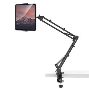 Stands Vijim Ulanzi T2 Metal Desktop Stand 360 ° supporte de tablette Longarm 10kgload Bourbette de bureau pour iPad 4,6 ~ 12,9 pouces Smartphone