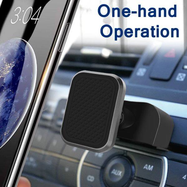 Stands XMXCZKJ MAGNET CAR CD CD Mont Support de téléphone portable pour l'iPhone X Xiaomi GPS Mobile Phone Accessories Magnet Stand dans la voiture