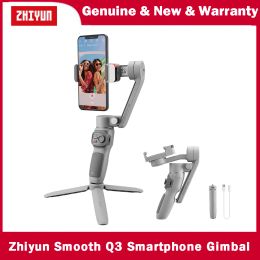 Stands zhiyun lisse q3 smartphone gimbal smartphone 3axis téléphone stabilisateur pour iPhone 14 pro max / xiaomi / huawei / samsung vs dji om 6 6