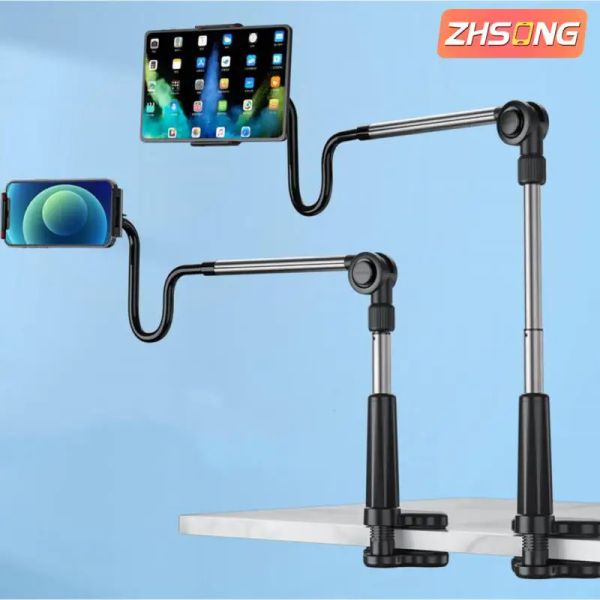 Supports de téléphone zhsong support flexible 360 Clip Mobile portable de téléphone portable support de bureau de bureau de bureau