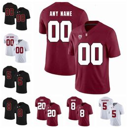 Maillot de football du Stanford Cardinal College Maillot Trenton KJ Costello JJ Arcega-Whiteside Bryce Love Cameron Scarlett Cousu sur mesure