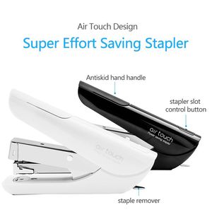Stapler 1 stks draagbare kwaliteit stapler moeiteloos stapler opslaan inspanning bindende machine school papier staplers kantoor bookbinding benodigdheden