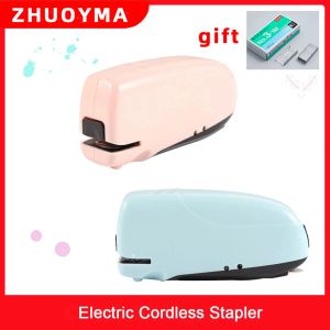 Stapler Stapler Stapler Stationery Staples School Papier automatique Papier 24/6 Electric Office Rechargeable