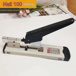 Emplateur de grande capacité Paper Binding Stapler Heavy Duty Duty Stapler Office BookBinding Stapling Staples Fonction de Stapled Stapler 100/240 Feuilles