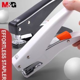 Stapler Mg 25 Feuilles sans effort de l'agrafeuse épaisse de l'agrafeuse de papier métallique Machine d'agrafage pour les fournitures de bureau scolaire papeterie