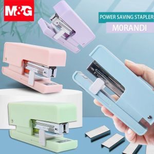 Stapler Mg Morandi Color Stapler avec des agrafes 24/6 26/6 Sauver l'agrément de puissance pour les accessoires de bureau de papeterie Supplies scolaires