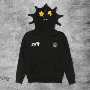 Star 3d imprimé Y2k décontracté rétro hommes sweats à capuche jaune étoile dentelle Bapes à capuche femmes Campus Style hommes impression veste Sweatshi 8058