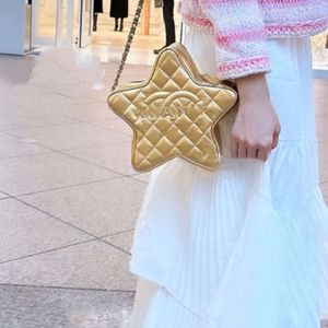 Star Bag – sacs à bandoulière de styliste pour femmes, sac à bandoulière avec chaîne en treillis de diamant, sous les bras, lettres de couleur unie, portefeuille de petite capacité