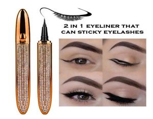 Star Diamond Eyeliner Waterdicht Transpiratie en Langdurig Zelfklevende Valse Wimpers Lijm Eyeliner schip 109267597