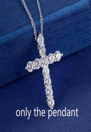 Star Harvest Nieuw Design Diamond Cross Christian 925 Sterling zilveren hanger voor Gift6011501
