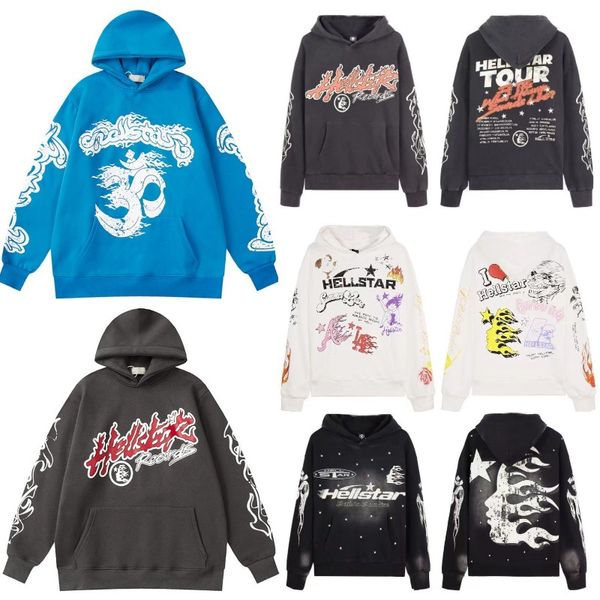 Sweat à capuche Star Hockey Lacer World Vingt-One One Pilots Hoodies Graphic Tracksuis Claits Hipster Washed Fabric Street Graffiti Lettrage de papier d'aluminium Vintage Loose