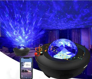 Decoration de projecteur Star Light Decoration Dimmable Aurora Galaxy Projecteurs avec télécommande Bluetooth Music haut-parleur plafond Starli9431731