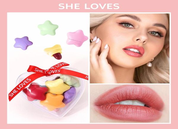 Star Lip Gloss Set Blanqueamiento Impermeable Colorfast Lápiz labial Matte Mist Barras de labios Sample3897269