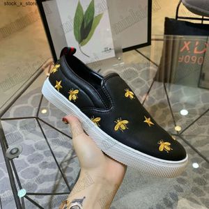 Star Loafer Flats Gold Bee gglies Geborduurde instappers Casual schoenen 10g Zwart ACE Signature Web Grosgrain Trainer Sportschoenen voor heren 407364 Dublin 2S2O 28TU