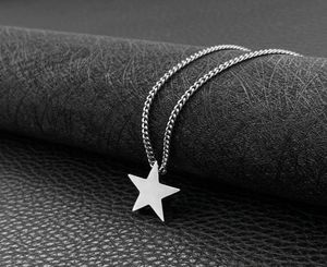 Collier étoile Chaînes sur le pendentif en acier inoxydable bijoux Hip Hop 2021 Cadeaux pour colliers accessoires masculins6741788