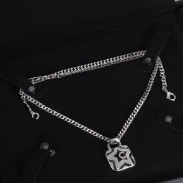 Collier pendentif étoile, chaîne à breloques, à la mode, pour femmes, Couple, diamant, cadeau de mariage, bijoux
