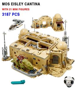 Star Plan Series de películas Tatooine Mos Eisley Cantina Building Blocks Bricks Space Bar Bar Kid Boy Christmas Birthday Toy Gift2555981