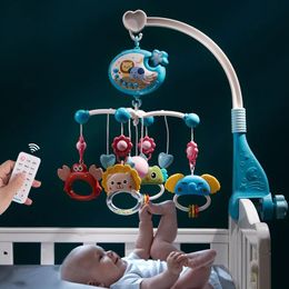 Projection d'étoiles, sonnerie de lit de bébé, télécommande Mobile pour bébé, jouet de sonnerie de lit de bébé 240202