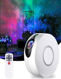 Projecteur d'étoiles galaxie ciel étoilé lampe LED rotative veilleuse colorée nébuleuse nuage chambre à côté de la lampe télécommande OWF21207042140