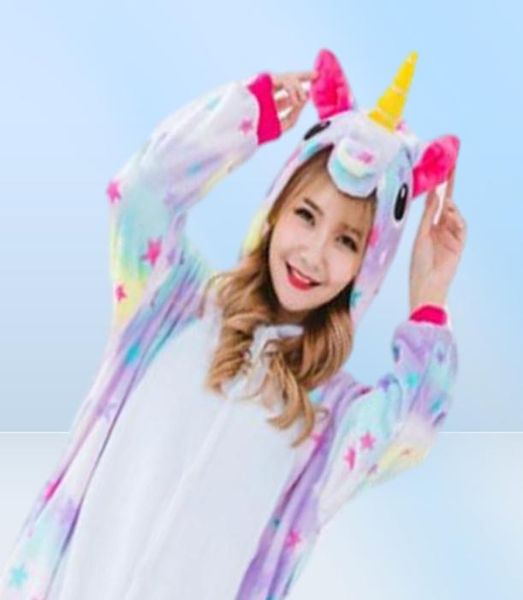 Disfraz de unicornio estrella Women039s Onesies pijamas Kigurumi mono sudaderas con capucha adultos disfraces de Halloween 7741777