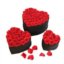 PARTY LEVEREN Eeuwige Rose in doos bewaard gebleven echte rozenbloemen met doos set romantische Valentijnsdag geschenken het beste moederdagcadeau