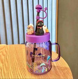 Starbucks Drink Halloween Limited Purple Fairy Little Monster Creatief cadeau glazen drinkbeker 525ml drinkmok mok