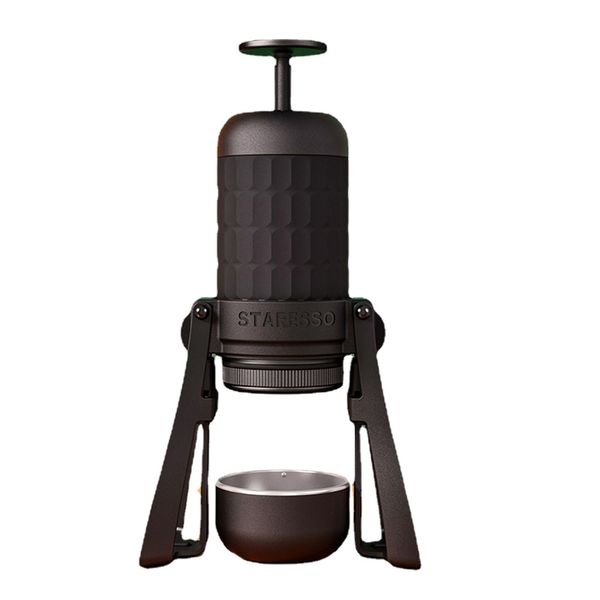 STARESSO Mirage SP300 PLUS Machine à expresso portable Cafetière manuelle 180 ml Cafetière à infusion rapide Double shot Expresso crémeux