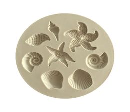 Moule de gâteau étoilé océan conque biologique coquilles de mer chocolat en silicone moule diy cuisine liquide outils 7262801