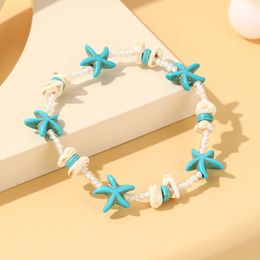 étoiles de mer le meilleur ami bleu rose étoile sweet girl mignon bracelet perlé