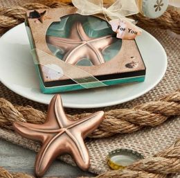 Starfish Vintage vliegtuig flesopener - strand trouwbedankjes