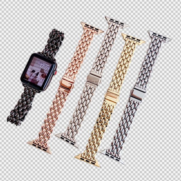 Bracelets de montre en acier inoxydable en métal série Starlight Colors pour Apple Watch Ultra 9 7 8 6 3 Bracelet Bracelet de montre bandes Iwatch 45mm 44mm 49mm 40mm 42mm 41mm 38mm accessoires