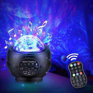 Sterrenvlam Waterpatroon Projectielamp Romantische USB-muziek Laserlamp Draadloze luidspreker met afstandsbediening voor kindercadeau