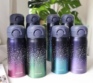 Starry Sky 304 en acier inoxydable tasse à vide Thermos bouteille d'eau flacons tasse isolée bouteille de voyage fête cadeau de noël Drinkware 500 ml 350 ml