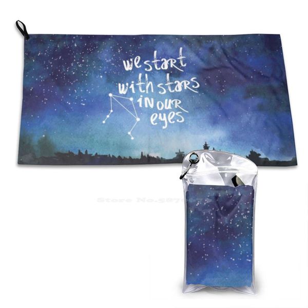 Stars In Our Eyes-Balance Serviette douce personnalisée Home Outdoor Cher Evan Hansen Stars In Our Eyes Balance Zodiac Broadway Quote