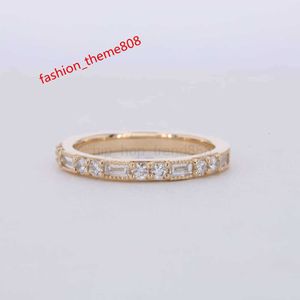 Starsgem Group Koop 10K 14K Gold Lab Gegroeide diamant Moissanite Vintage Baguette Eternity Ring