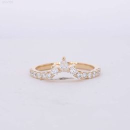 Starsgem Pure 14K SOILD GOLD ETERNITY Band Moissanite Jewelry Band Gold Wedding Ring