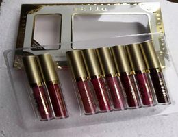 Starstudded huit séjour All Days Liquid Lipstick Set 8pcsbox et 6pcs Box de longue durée de rouge à lèvres liquide crémeux de longue durée.