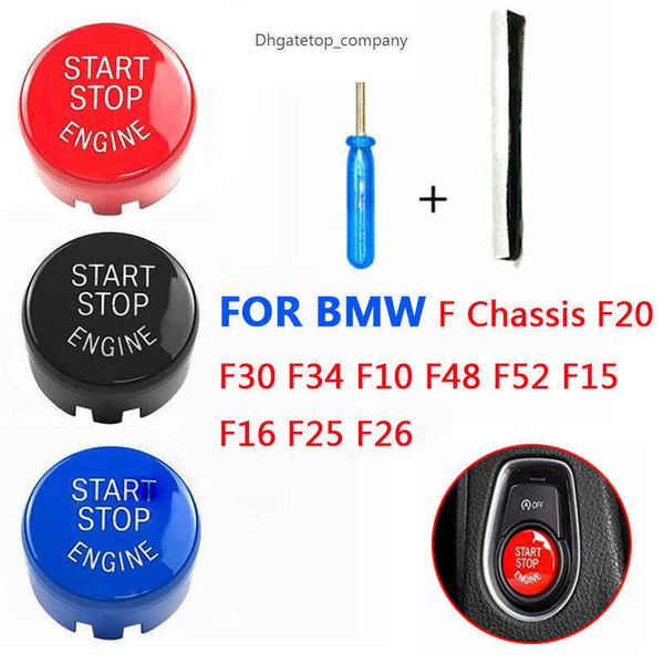 Start Stop Engine Une clé pour démarrer le couvercle du bouton de démarrage du moteur pour BMW F Châssis F20 F30 F34 F10 F48 F52 F15 F16 F25 F26 Car Styli