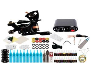 Starter Tattoo Kit Onsterfelijke Zwarte Inkten Set Permanente Voeding Tattoo Naalden Make-up Kit Gereedschap Voor Machine Set96764476191910