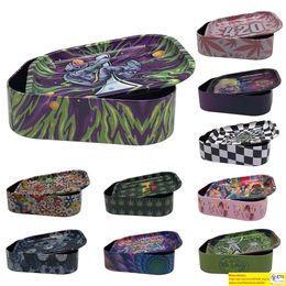 Stash Box And Rolling Tray Kit Accessoires pour fumeurs Taille 10 Designs Opp Bag Packaging