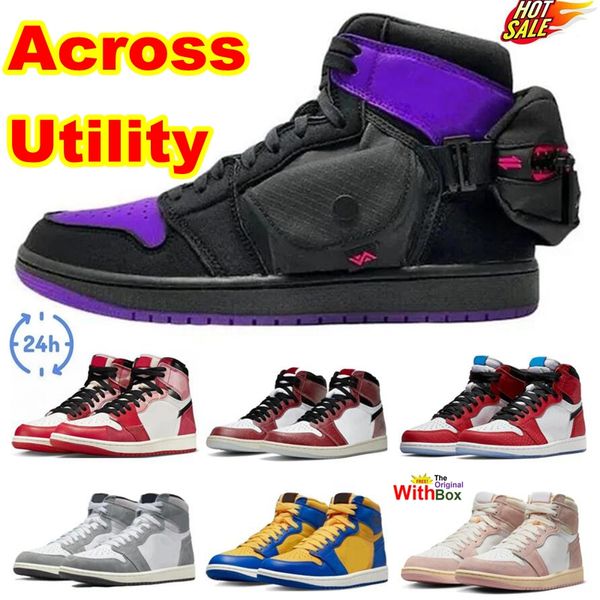 Stash Utility 1s Limited Chaussures de basket-ball 1 à travers Verse Prowler Amis et famille Origin Story Trophy Room Knicks Eastside Green Varsity Red Newstalgia Baskets