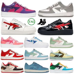 Stask8 Designer Sta Casual Shoes Sk8 Low Men Femmes Patent Le cuir noir blanc ABC Camo Camouflage Skateboarding Sports Ly Sneakers T