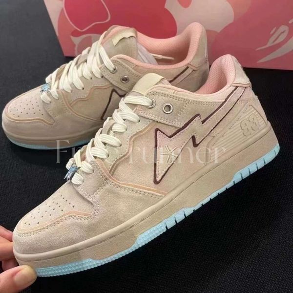 Stask8 Diseñador Sta Casual Zapatos de mujer Rosa Bajo Hombres Menta Verde Charol Blanco Camuflaje Camuflaje Skateboarding Al aire libre Japón y estilo coreano