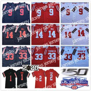 Staat voetbalshirts voetbal Buckeyes Jerseys NCAA Ohio College Football 9 Binjimen Victor 33 Master Teague III KJ Hill Justin Fields Cha