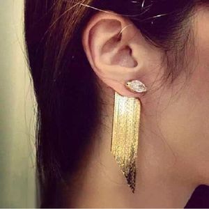 Déclaration gland longues boucles d'oreilles pour femmes bijoux Etrendy mode fête bijoux en gros or-couleur mignon cadeau