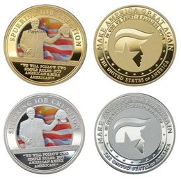 Estados Unidos de América Trump 2024 emitió una moneda de oro conmemorativa de tres dimensiones 0418 0423