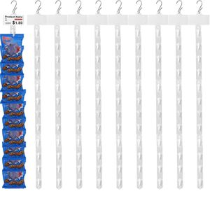 Station Hangende display Strips Hooks Merchandise Display Clip op strip met label koptekst voor winkelwinkel Supermarkt