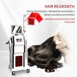 Stationaire Laser Hergroei Haargroei Machine Anti Alopecia Hergroei Haaruitval Behandelingen Rood Led Licht 660NM Diodo Laser Haargroei Schoonheid Apparatuur